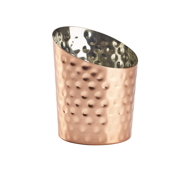 Hammered Copper Plated Angled Cone 9.5 x 11.6cm (Dia x H) - SVHA10C (Pack of 12)