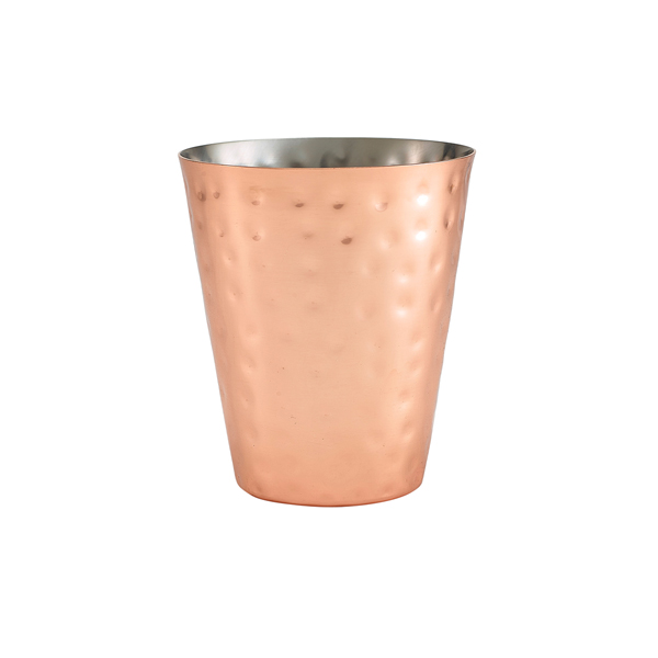 Hammered Copper Plated Conical Serving Cup 9 x 10cm - SVHC9C (Pack of 12)