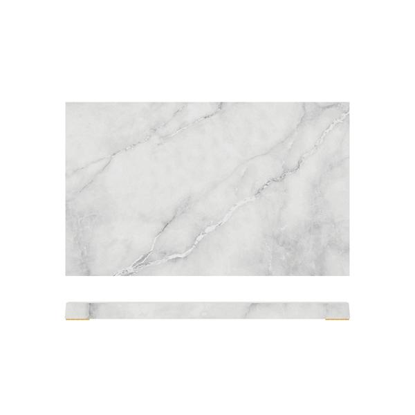 White Marble Agra Melamine GN 1/3 Slab 32.5 x 17.6cm - AG130824