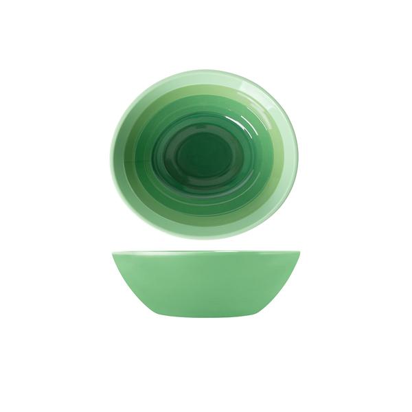 Shoots Green Atlantis Melamine Oval Bowl 23 x 20.5 x 7.5cm - AL232857 (Pack of 6)
