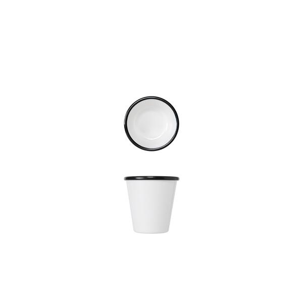 Black/ White Melamine Athens Pot 9.2 x 9cm - AT091803 (Pack of 24)