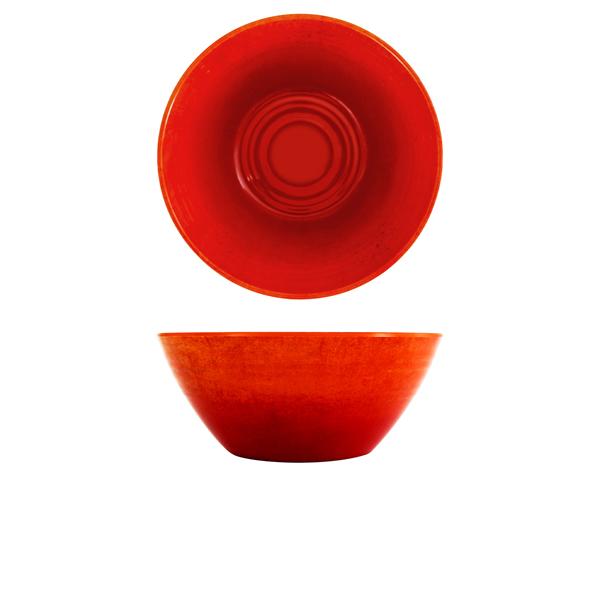 Orange Glazed Melamine Casablanca Bowl 24.5 x 10cm - CA240935