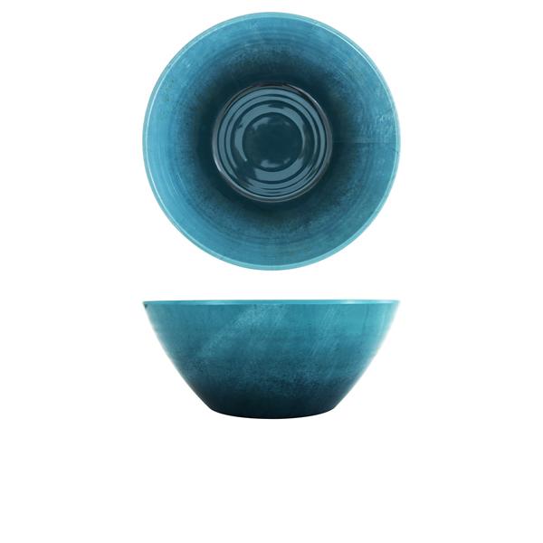 Light Blue Glazed Melamine Casablanca Bowl 24.5 x 10cm - CA240937