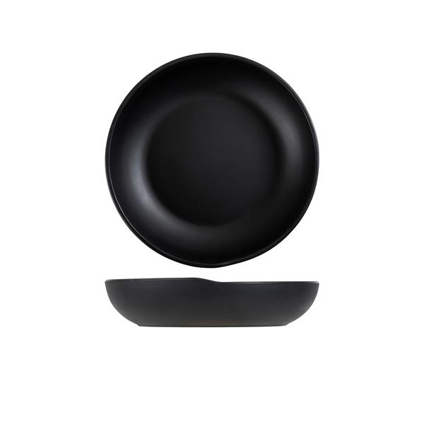 Black Copenhagen Melamine Coupe Bowl 24.5 x 5.3cm - CP242402 (Pack of 6)