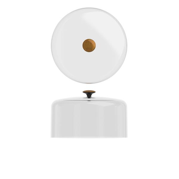 Clear PC Dome Lid With Copper Handle 26.5 x 16.2cm - LID260417
