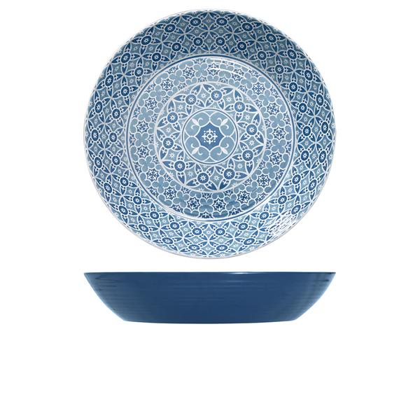 Blue Marrakesh Melamine Bowl 42.5 x 8cm - MK430928
