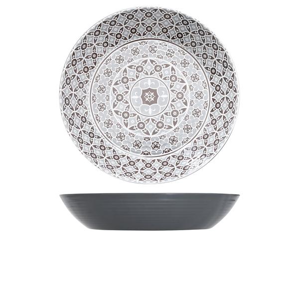 Grey Marrakesh Melamine Bowl 42.5 x 8cm - MK430939