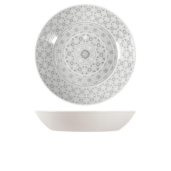 White Marrakesh Melamine Bowl 42.5 x 8cm - MK430973