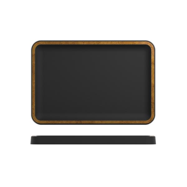 Copper/ Black Utah Melamine Tray 34 x 23cm - UH340317