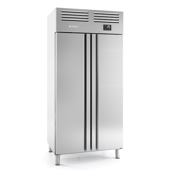 INFRICO DOUBLE DOOR STAINLESS STEEL 1/1 REFRIGERATOR 745L - AGN602