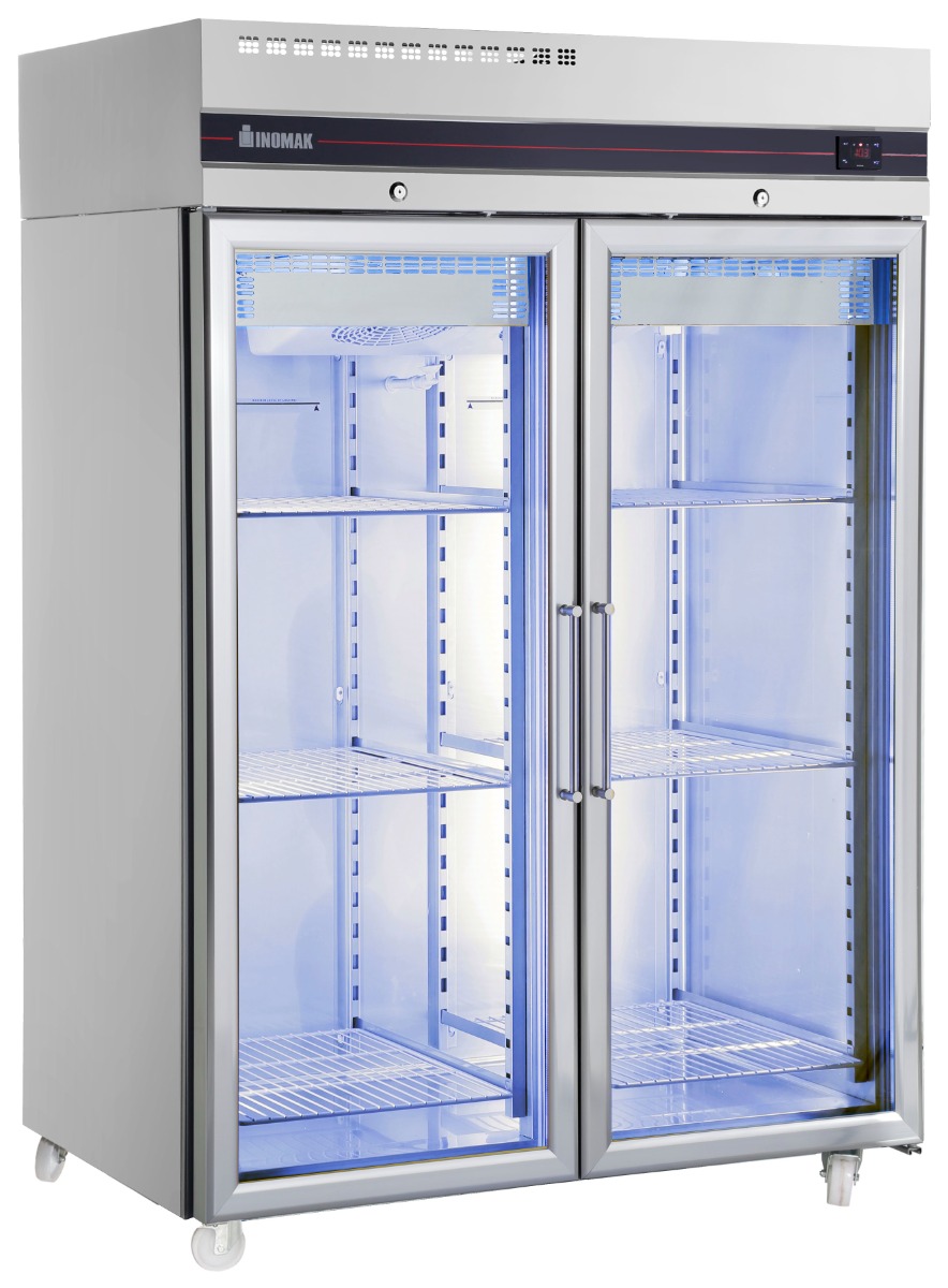 INOMAK Double Glass Dr Heavy Duty 2/1 Refrigerator 1432L - CEP2144CR