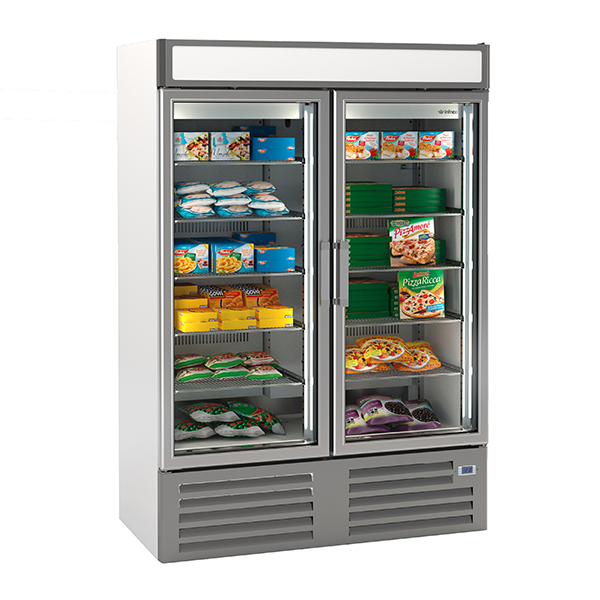 INFRICO Double Glass Door Freezer Merchandiser 1000L - NEC1002FV