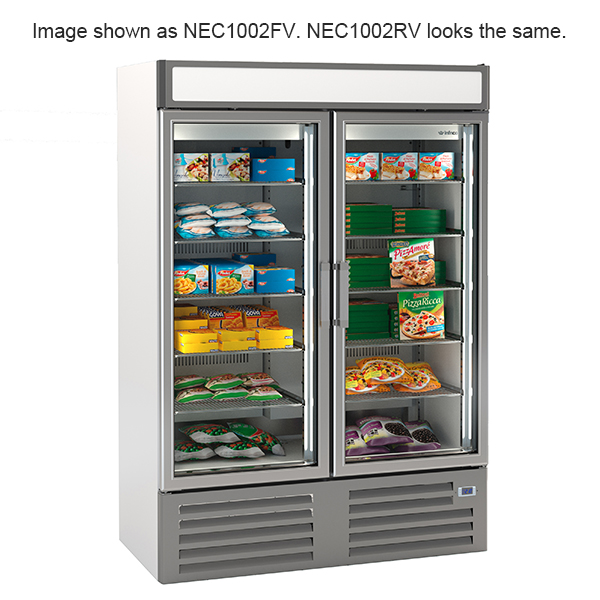 INFRICO Double Glass Door Refrigerated Merchandiser 1000L - NEC1002RV