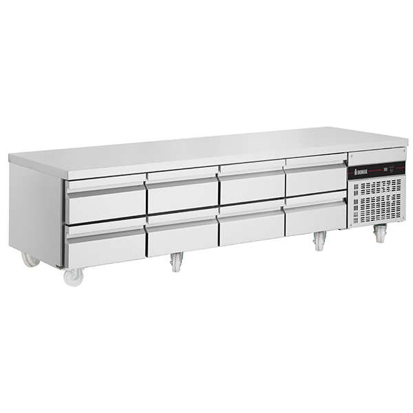 INOMAK 8 Drawer Low Height 620mm Snack Counter 334L - PWN3333-ECO