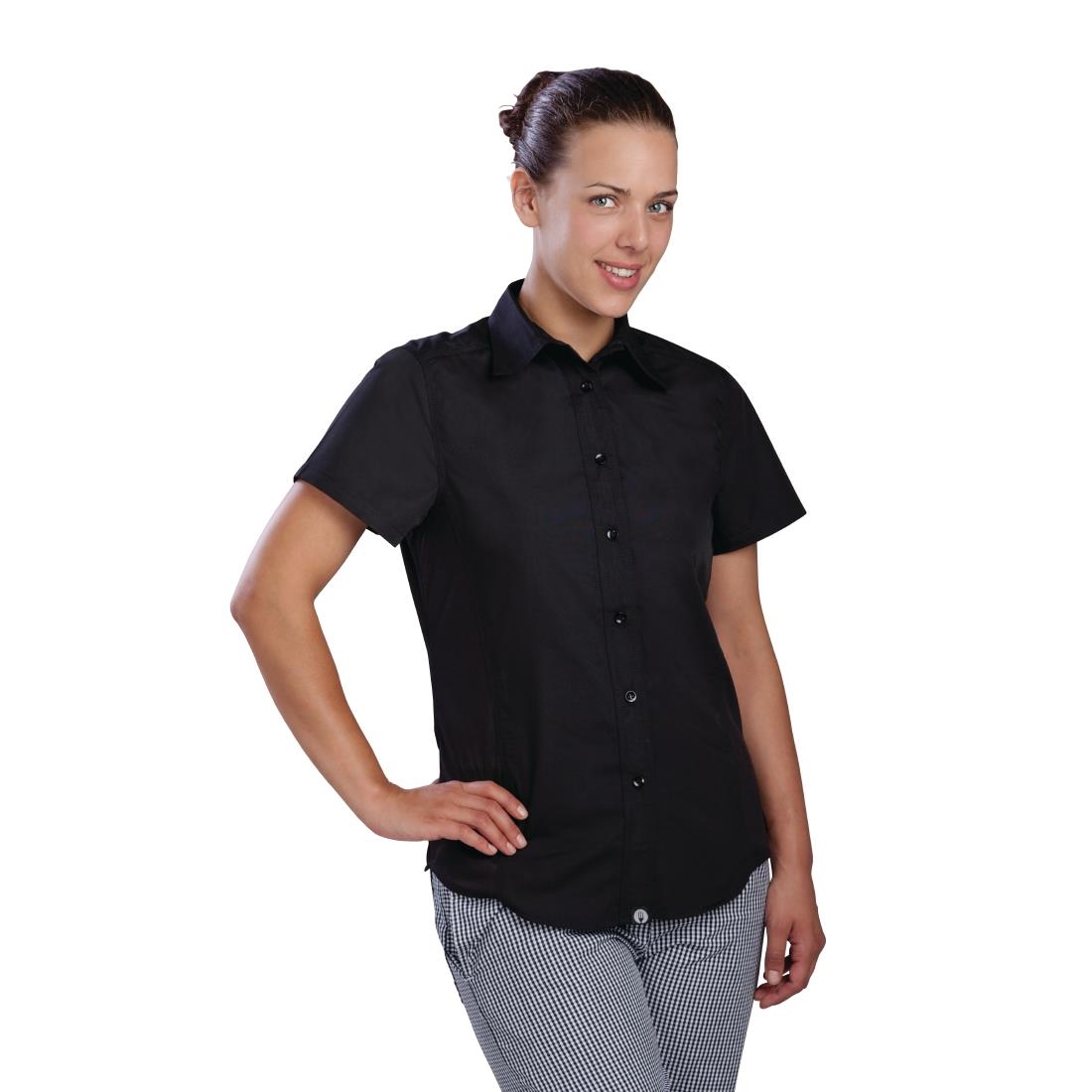 Chef Works Womens Cool Vent Chefs Shirt Black S