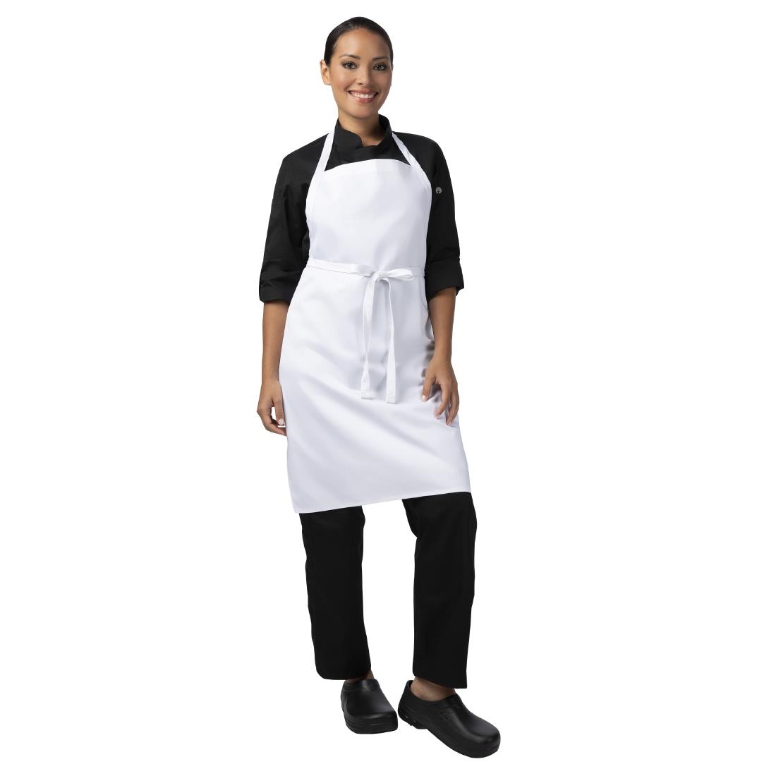 Chef Works Recycled Bib Apron White