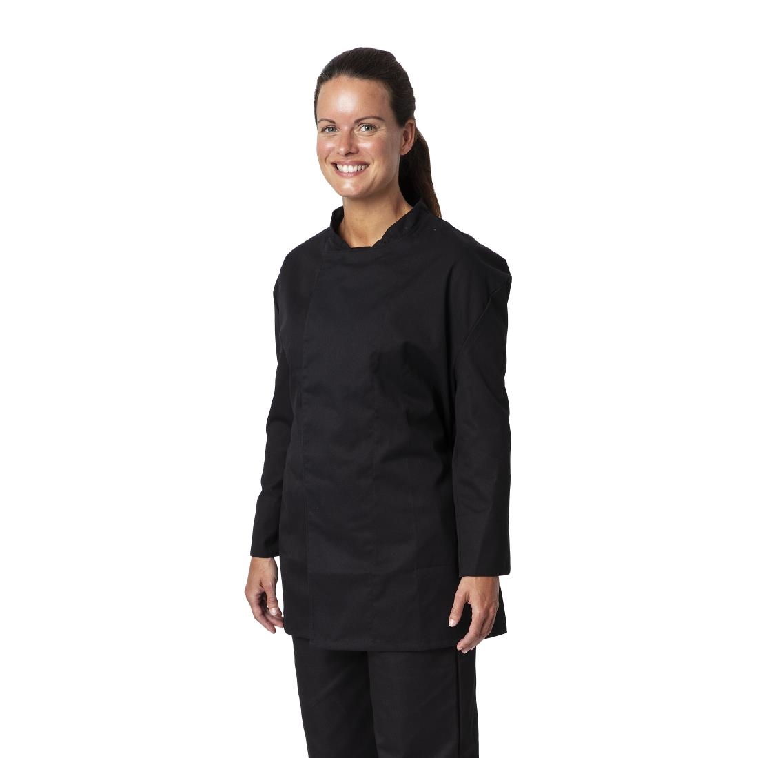 Whites Unisex Atlanta Chef Jacket Black Teflon Size S