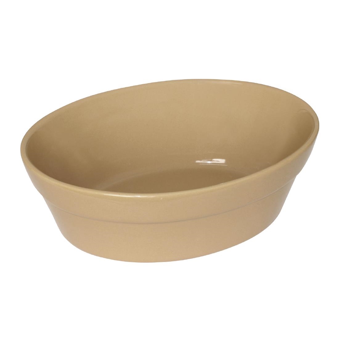 Olympia Stoneware Oval Pie Bowls 145 x 104mm (Pack of 6)