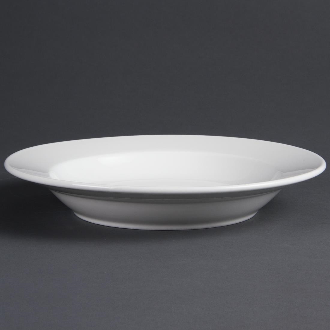 Olympia Whiteware Deep Plates 270mm 430ml (Pack of 6)