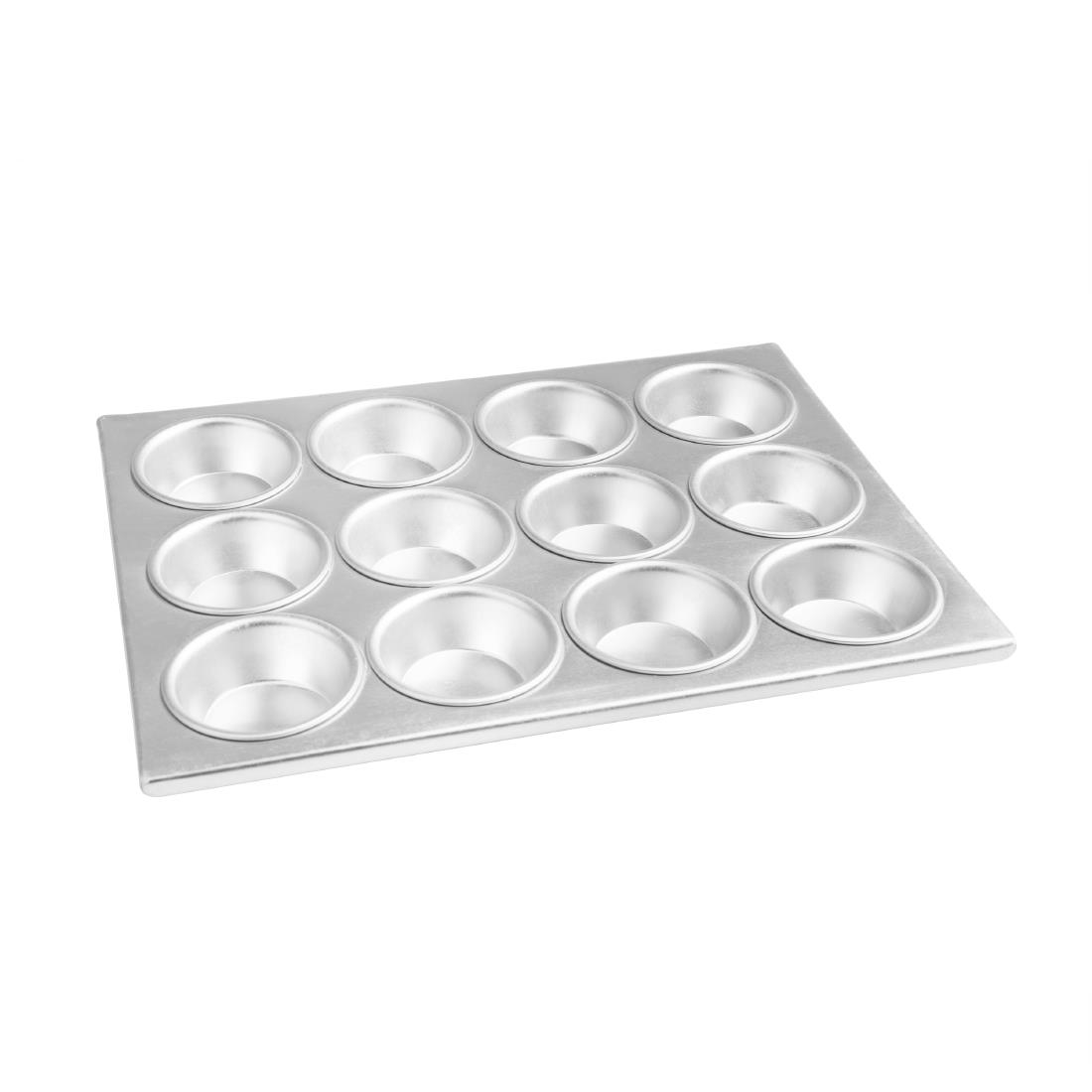 Vogue Aluminium Muffin Tray 12 Cup