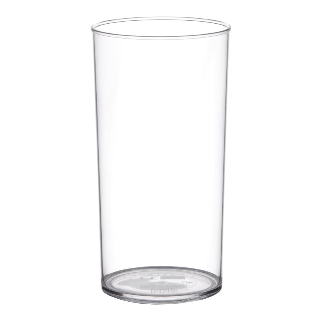 Polystyrene Hi Ball Glasses 285ml CE Marked (Pack of 48)