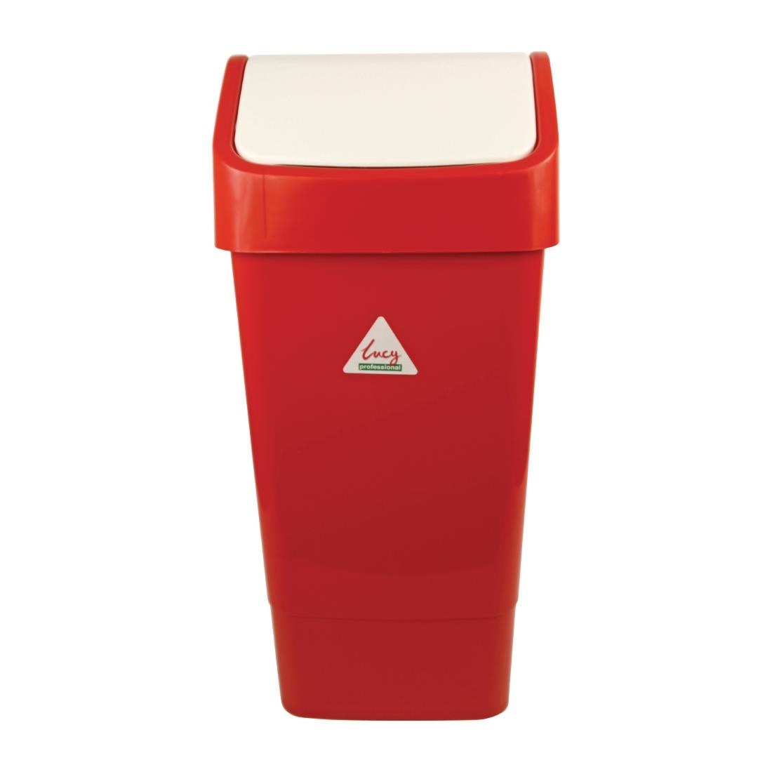 SYR Polypropylene Swing Bin Red 50Ltr