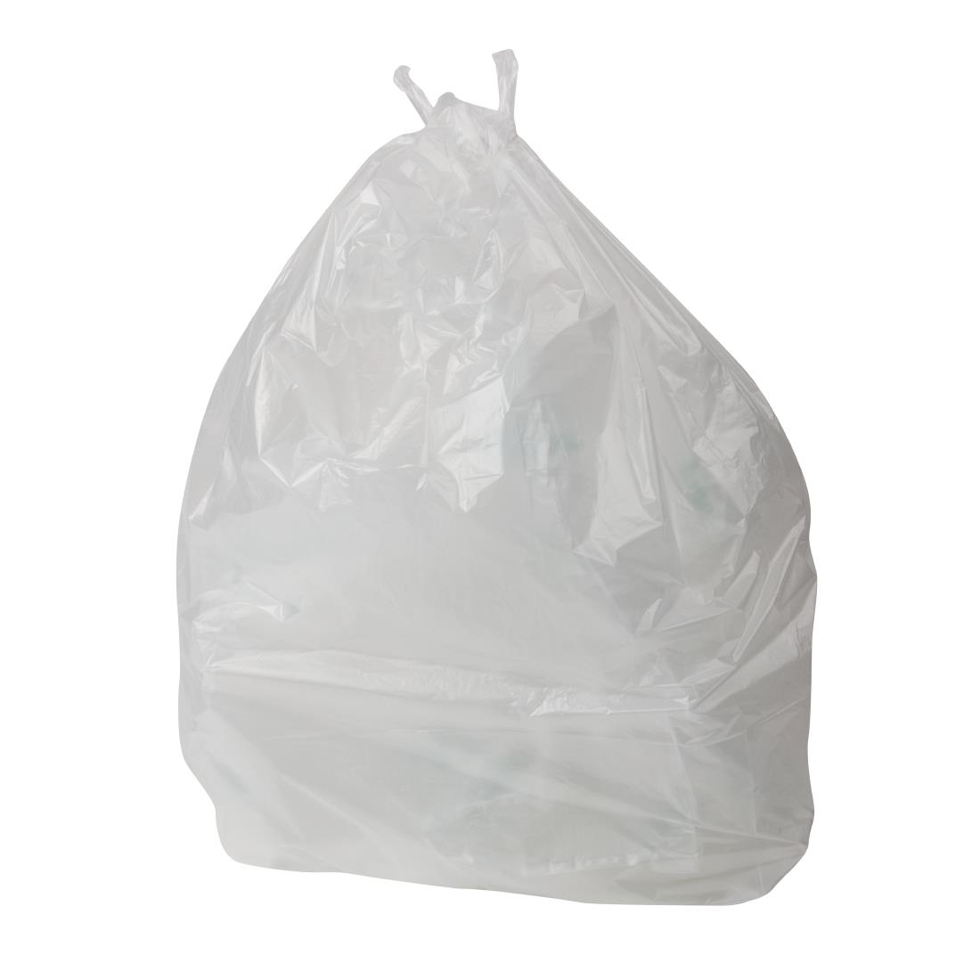 Jantex Large Light Duty Clear Bin Bags 80Ltr (Pack of 200)