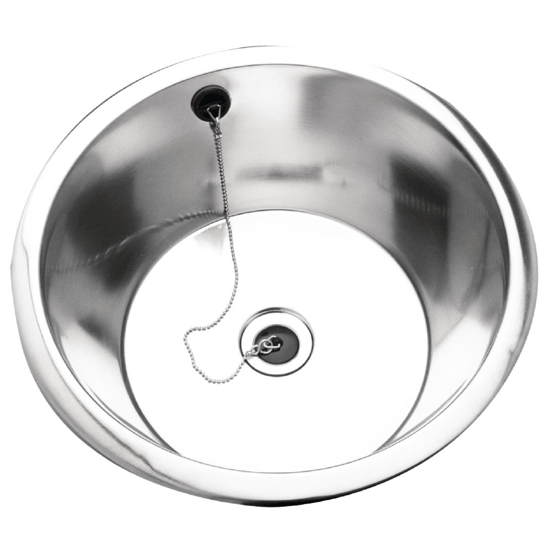 Franke Sissons Stainless Steel Rimmed Edge Round Inset Sink Bowl 430mm