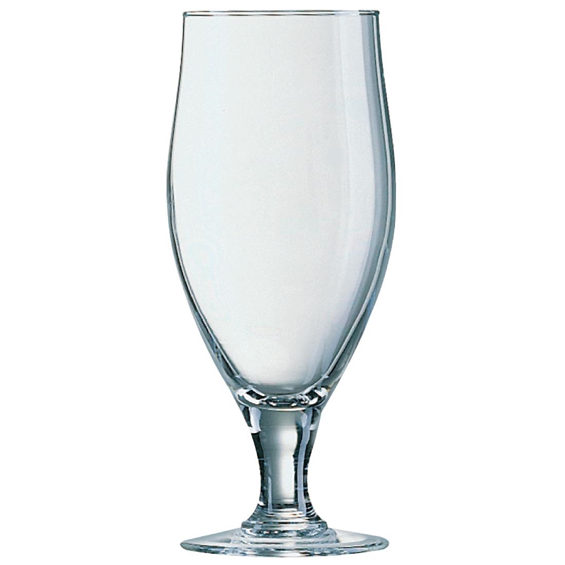 Arcoroc Cervoise Stemmed 2/3 Pint Glasses 380ml CE Marked (Pack of 24)