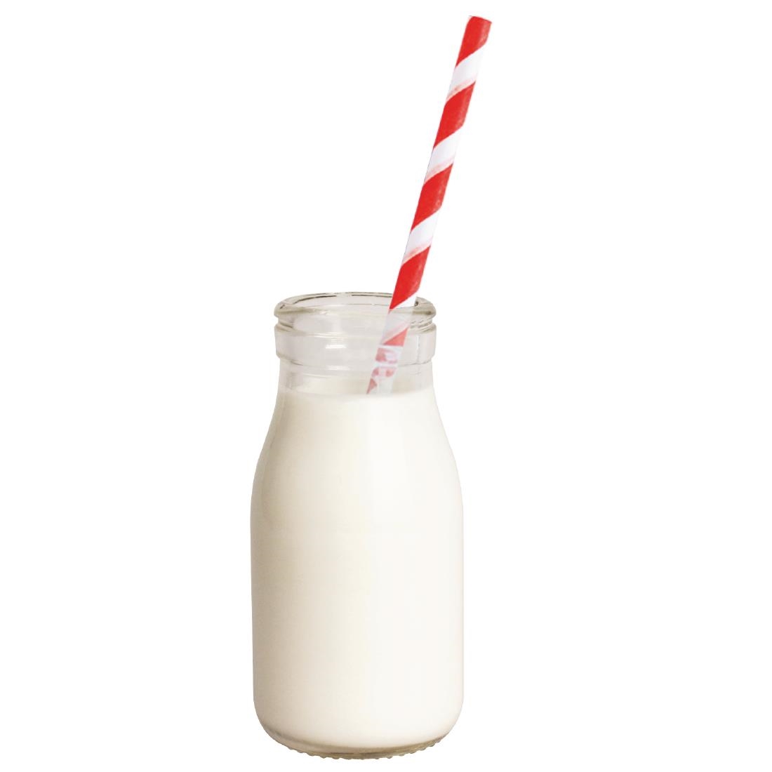 Olympia Glass Milk Bottles 200ml (Pack of 12)