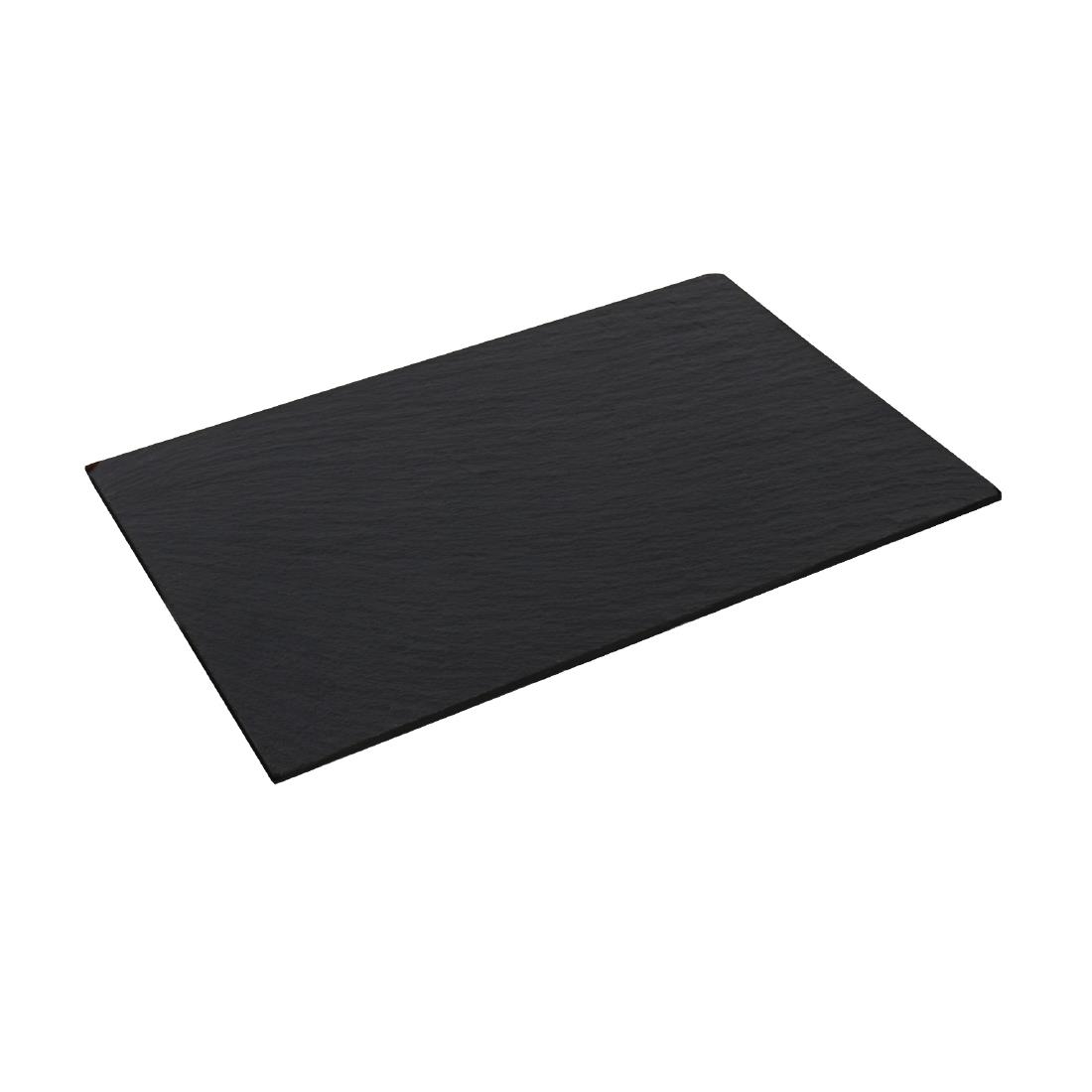 Olympia Smooth Edged Slate Platters 280 x 180mm (Pack of 2)