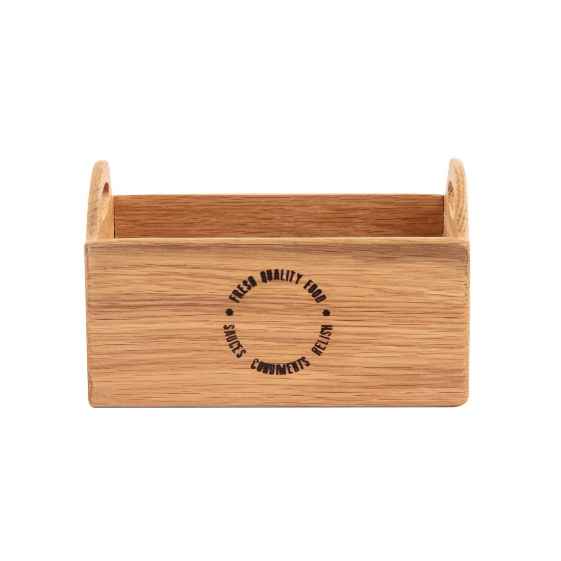 Olympia Oak Printed Table Caddy 230mm