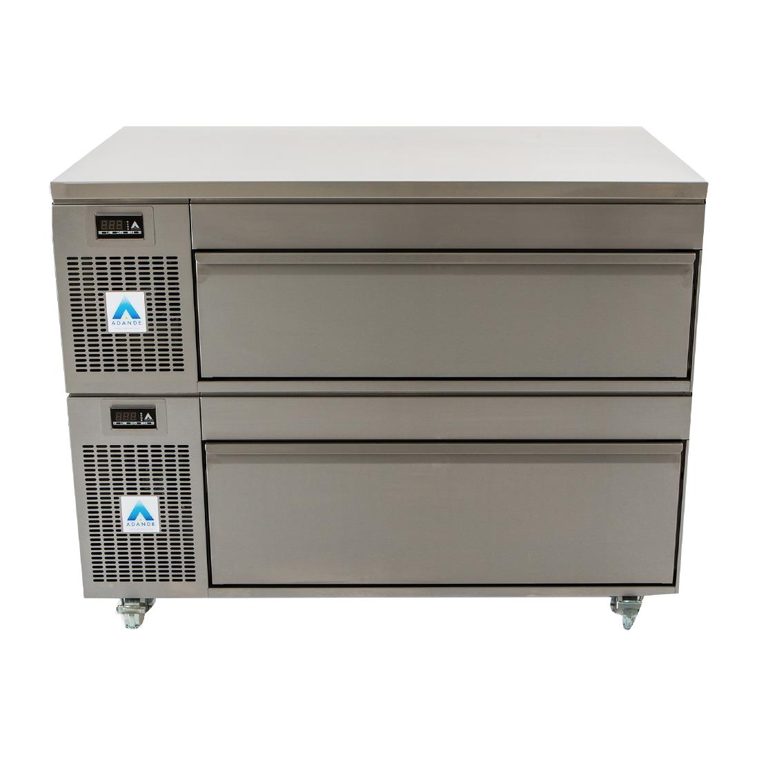 Adande Counter Fridge Freezer Double Drawer VCS2/CW