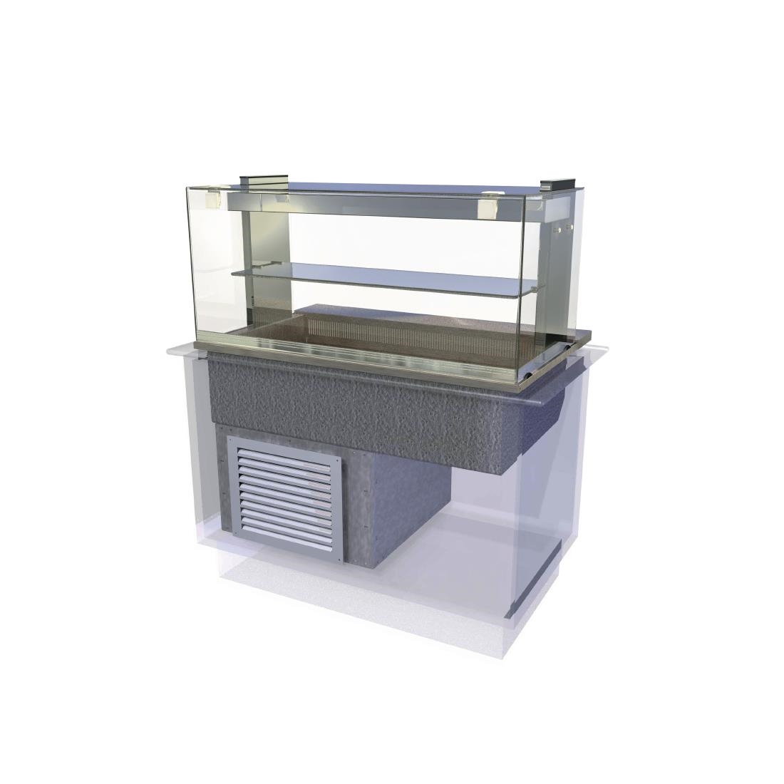 Kubus Drop In Chilled Deli Serve Over Counter 1175mm KCDL3HT