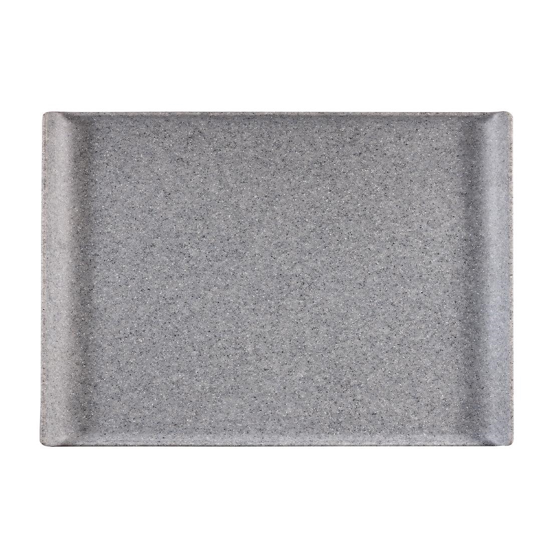 Churchill Melamine GN 1/1 Rectangular Trays Granite 530mm (Pack of 2)