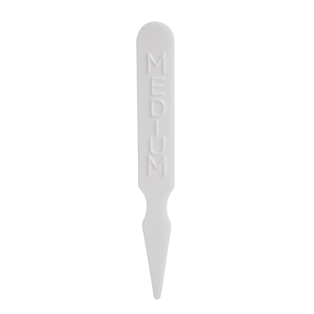 Beaumont Steak Marker Medium White (Pack of 1000)