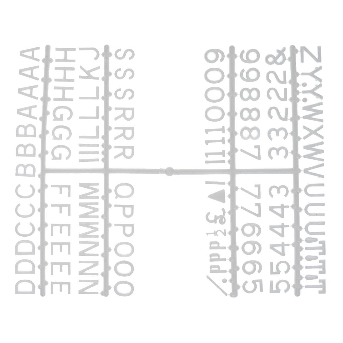 Beaumont 12mm Letter Set (660 characters) White