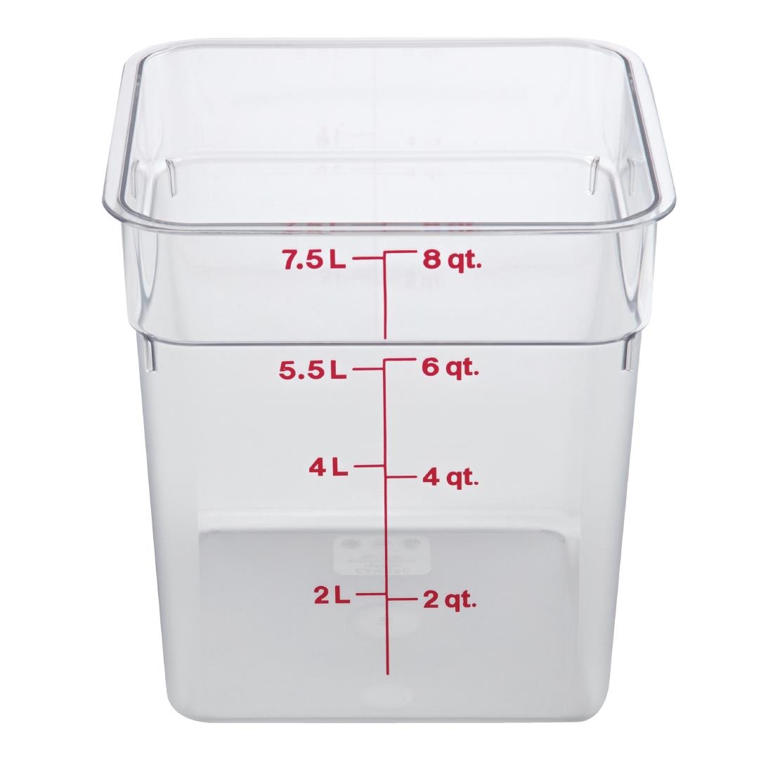 Cambro Square Polycarbonate Food Storage Container 7.6 Ltr