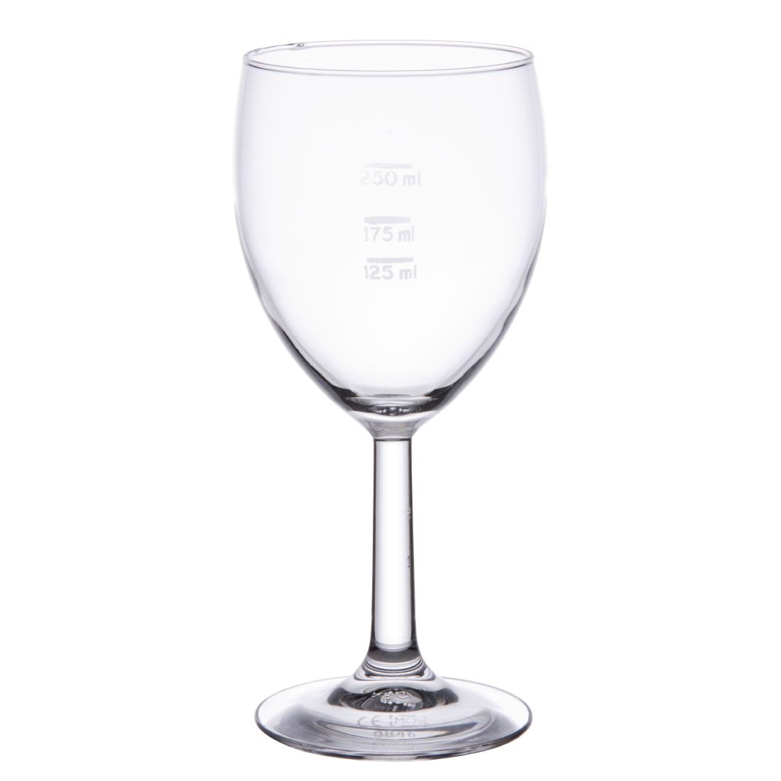 Arcoroc Savoie Grand Vin Wine Glasses 350ml CE Marked at 125ml 175ml and 250ml