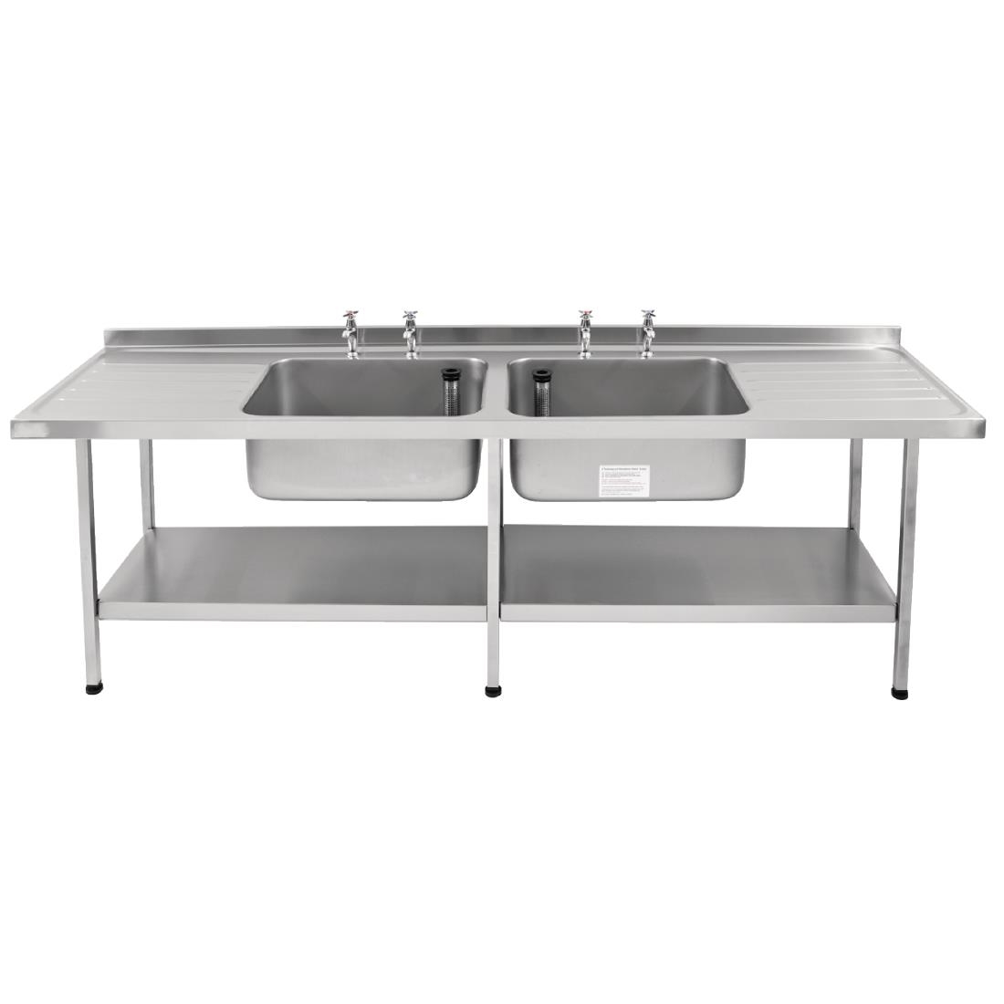 Franke Sissons Stainless Steel Double Sink 2400x650mm