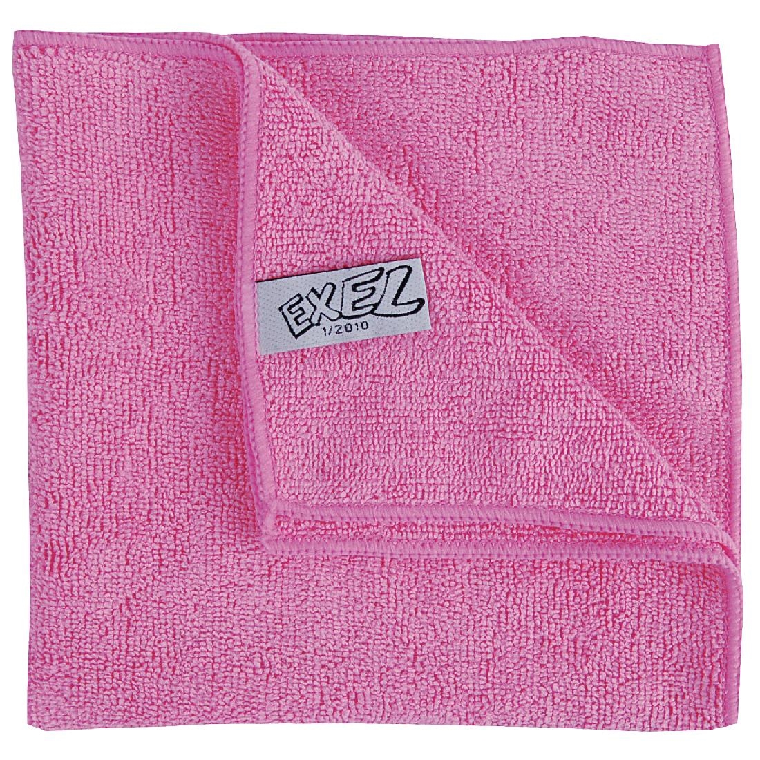 Jantex Microfibre Cloths Pink (Pack of 5)