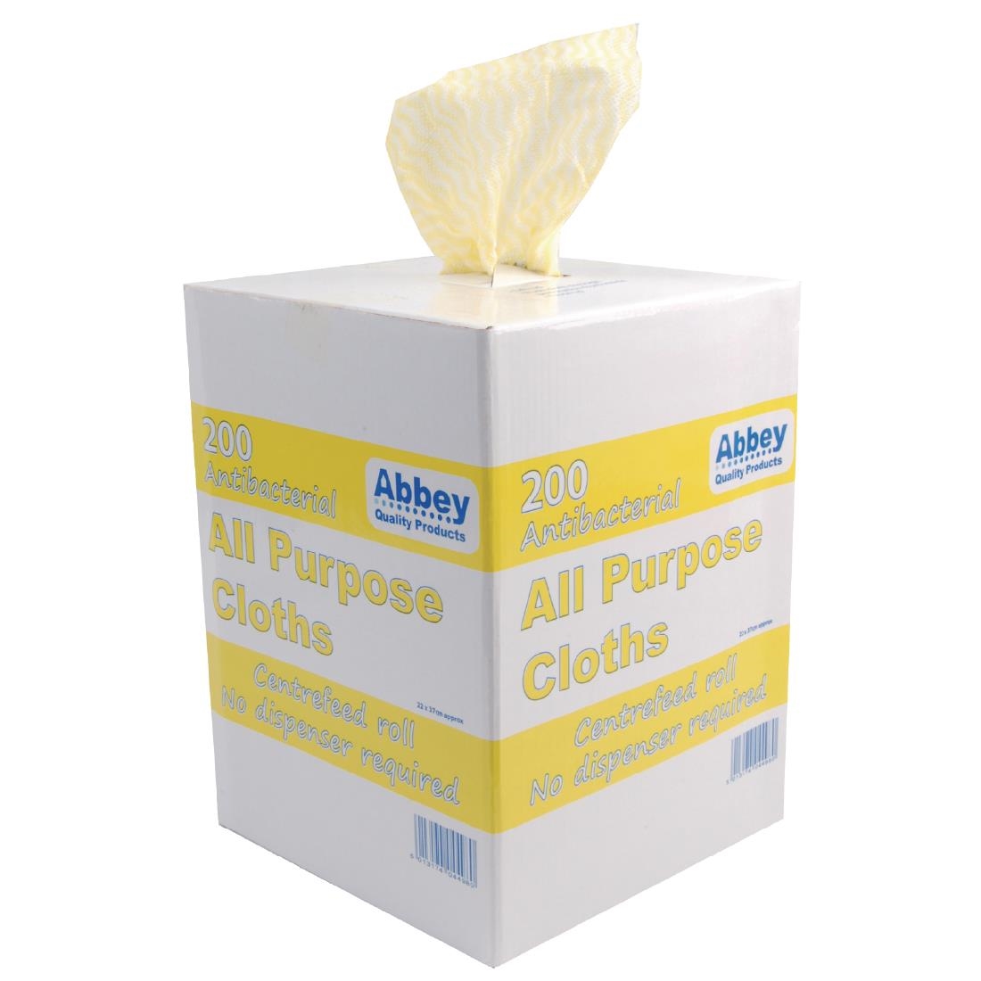 Robert Scott All-Purpose Antibacterial Cleaning Cloths Yellow (200 Pack)