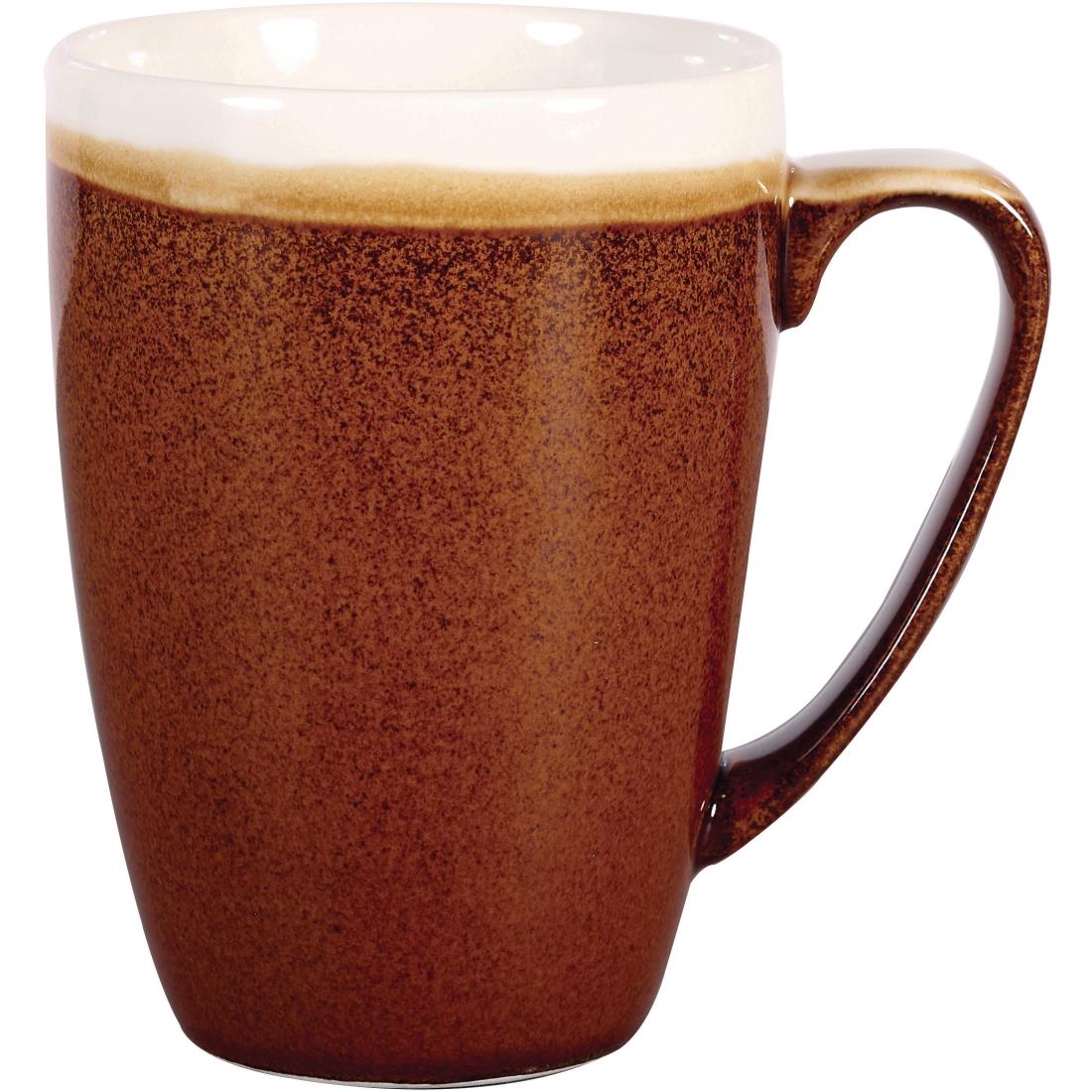 Churchill Monochrome Profile Mug Cinnamon Brown 340ml (Pack of 12)