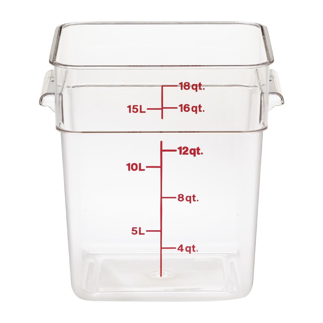 Cambro Square Polycarbonate Food Storage Container 17.2 Ltr