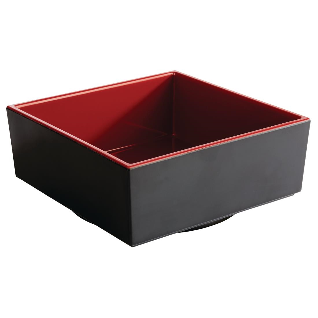 APS Asia+ Deep Square Bento Box Red 155mm