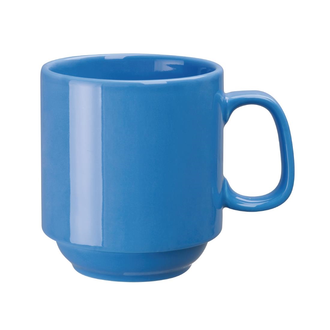 Olympia Heritage Stacking Mug Blue 300ml (Pack of 6)