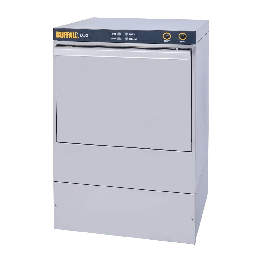 Buffalo 500mm Commercial Dishwasher with Drain Pump D50