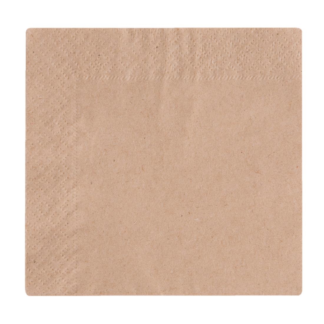 Vegware Compostable Unbleached Cocktail Napkins 240mm (Pack of 4000)