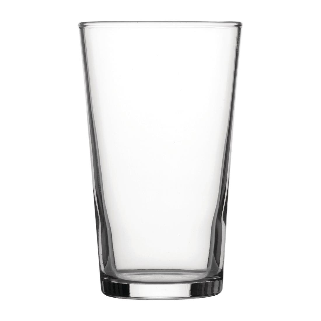 Utopia Toughened Conical Beer Glasses 280ml CE Marked (Pack of 48)