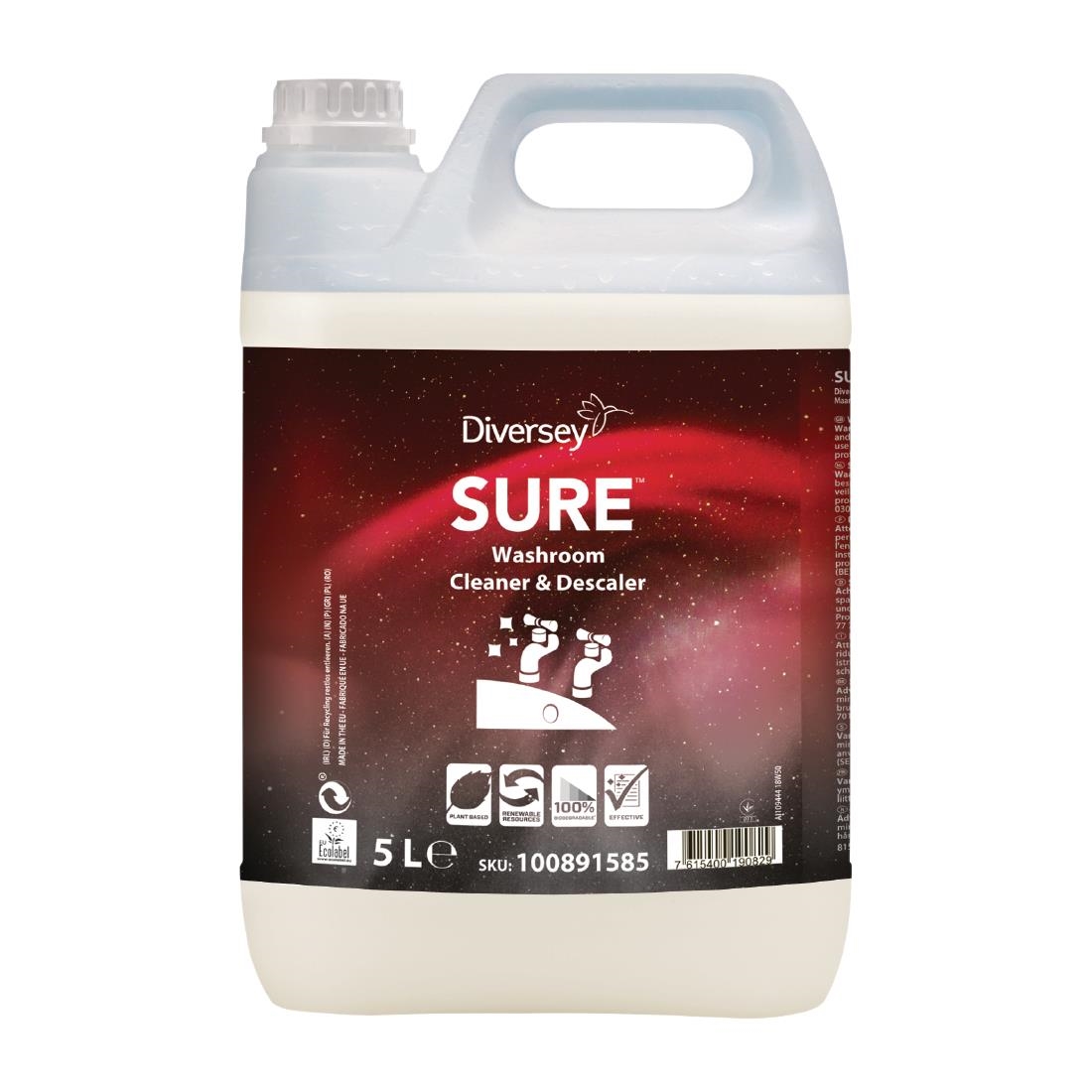 SURE Washroom Cleaner and Descaler Concentrate 5Ltr (2 Pack)